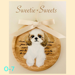 【送料無料】O-7🐾通年使えるワンちゃんオーナメント/シーズー