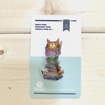 【NEW】studying Cat Brooch（ブローチ）お勉強ネコさん