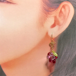 パープルグラデーション葡萄ピアス／イヤリング🍇