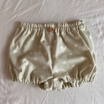 オックスフレンチドット　かぼちゃパンツ ベビー  ホワイト