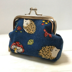 [1点のみ] がま口財布(ミニ)  ハリネズミ   