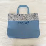 お名前刺繍◆レッスンバッグ◆お稽古バッグ◆男の子リバティ◆アデラジャ×ペールブルー