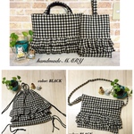 copiham 様専用[NEW]  フリフリチェック柄のラブリーな入園入学グッズBLACK 4点