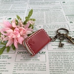 キーホルダー  ミニバッグ&小銭入れ   イカリ レッド