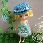 【SALE】[ミディブライス アクアリウムワンピ３点セット] アウトフィット Blythe outfit　よしえ屋