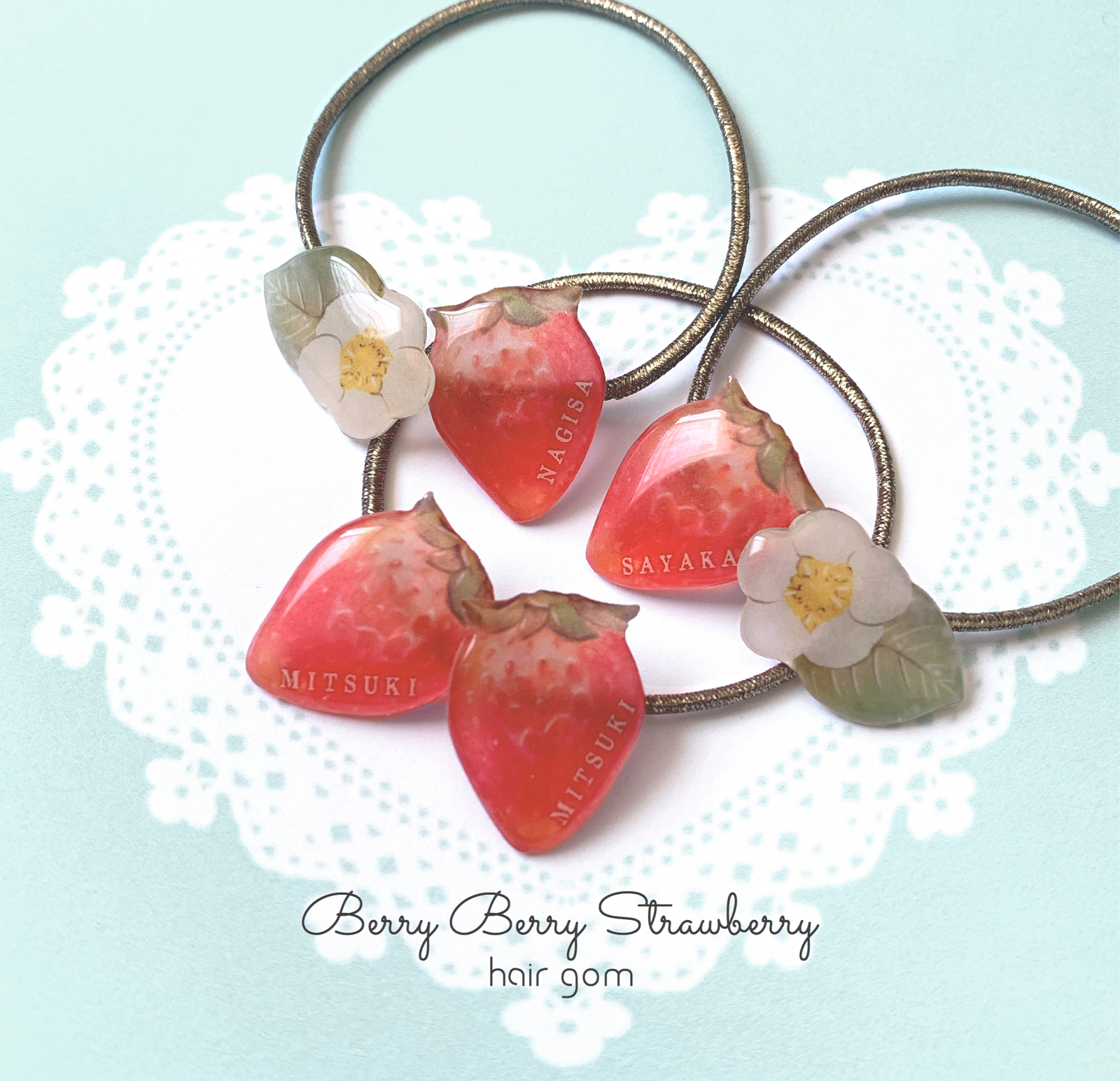 イチゴ♡ぱっちんピン風♡ベビーヘアクリップ　ヘアゴム イチゴ♡ぱっちんピン風♡ベビーヘアクリップ ヘアゴム 【公式通販】