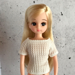 リカちゃんサイズ服＊トップス（オフホワイト）