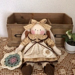 耳垂れうさぎ(ベージュ)モチーフ付き🎶