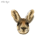 【30％offセール】木製の動物ブローチ カンガルー