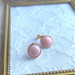 ピンクオパールピアス