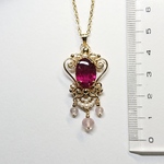 ルベライトの華やかペンダント＊
