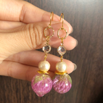 千日紅ピアス[送料無料]