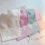 あんみ。様専用 08 レースマスク　接触冷感ガーゼ　ノーズワイヤー取り外し可能