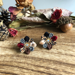 🍁♦️Autumn&Winter innocent flowers♦️❄️(ダイヤ型:Swarovski rainbow color)