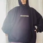 QUANTIZE ロゴパーカー 2XL ブラック (ラスト）