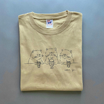 new「憧れのクリームソーダ」手描きデザインTシャツ newカラー/ライトカーキ（6.2ozオープンエンド）