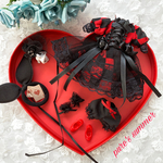 🎃princess✖️villains ❤︎赤の女王✖️アリスのワンピースセット❤︎ ヴィランズver.