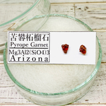 ✴︎No.331✴︎希少✴︎鉱物標本✴︎ アメリカ アリゾナ州産 クロムパイロープガーネットのピアス