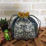 ハンドメイド◆ウィリアムモリス◆ころりん巾着◆ブラザーラビット◆ウイローボウ◆ポーチ◆ウイリアムモリス 