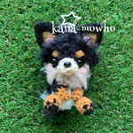 ＊toko様オーダー品 ふわもこ あみぐるみ ワンちゃん キーホルダー(チワワ)＊