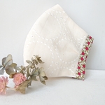 夏マスク☆刺繍Wガーゼ＆涼感Wガーゼ☆ナチュナル①