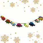 お得！全8種！恐竜 ポップカラー  レトロ キーホルダー ガーランド 送料無料！