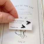 再販！ハロウィンに！黒カラスピアス