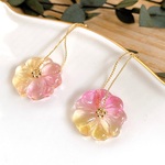 【在庫限り】花飴ピアス/イヤリング《はなもも》