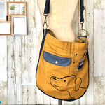 ＊ダックス イエロー デニム ショルダーバッグ＊