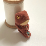 カエル　ちびちびぬいぐるみ　　　　　　　赤茶