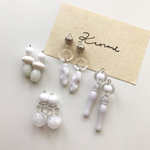 ホワイトセット▸▹ピアス＆イヤリング