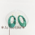 マーブルサークルピアス