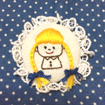 【 ぴー子★ 様 オーダー品 】みつあみガールロゼット * レース