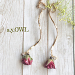 ミニ薔薇＊ツイストイヤリング／ピアス