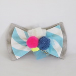 カラフルリボンのブローチ＆ヘアクリップ　№１６