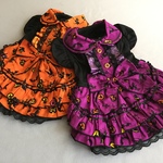 ハロウィンナイト柄のフリルスカート＊姫系ワンピース