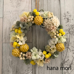 粘土の花＊ナチュラルリース＊