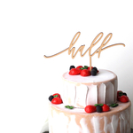 ◉送料込◉木製 ケーキトッパー half  No.4シリーズ | ハーフバースデー 半年記念日