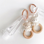 限定販売✧︎ 編みぐるみラトルモチーフ　✧︎消毒液　マルチボトル　teddy ホルダー✧︎ 30ml