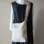 【試作品・特別価格】シンプル＊やわらかラミーリネン＊大人ポシェット