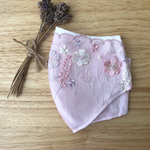 (再販)抗菌マスク ピンク系チュールレース カラフル花畑