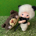 ふわふわパンダさんニット帽＊くまさんどぅーなっつぅセット