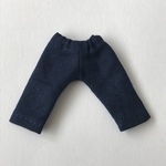 オビツ11 上質な麻のネイビーのパンツ
