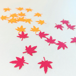 再販＊秋を彩るもみじのクラフトパンチ　100枚