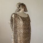 豹柄ガラベーヤ