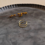 【hug1.0】 イヤーカフ / リング / 2WAY / 真鍮 / 華奢/受注制作