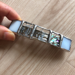 白いガラスバレッタ