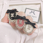 【 🧸🖤ゴシックなくまさんリング 】 指輪 ハンドメイド