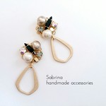 【再販10】シャープドロップイヤリング／ピアス