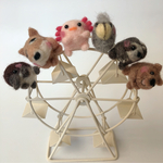 観覧車🎡めずらしい動物達　羊毛フェルト